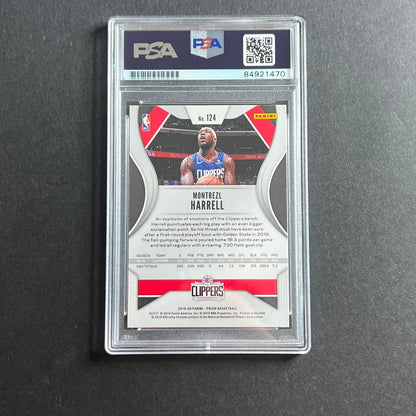 2019-20 Panini Prizm #124 Montrezl Harrell Signed Card AUTO 10 PSA Slabbed Clipp