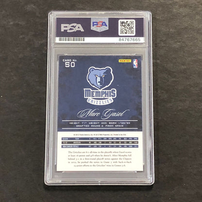 2012-13 Prestige Basketball #50 Marc Gasol Signed Card AUTO PSA Slabbed Grizzlie