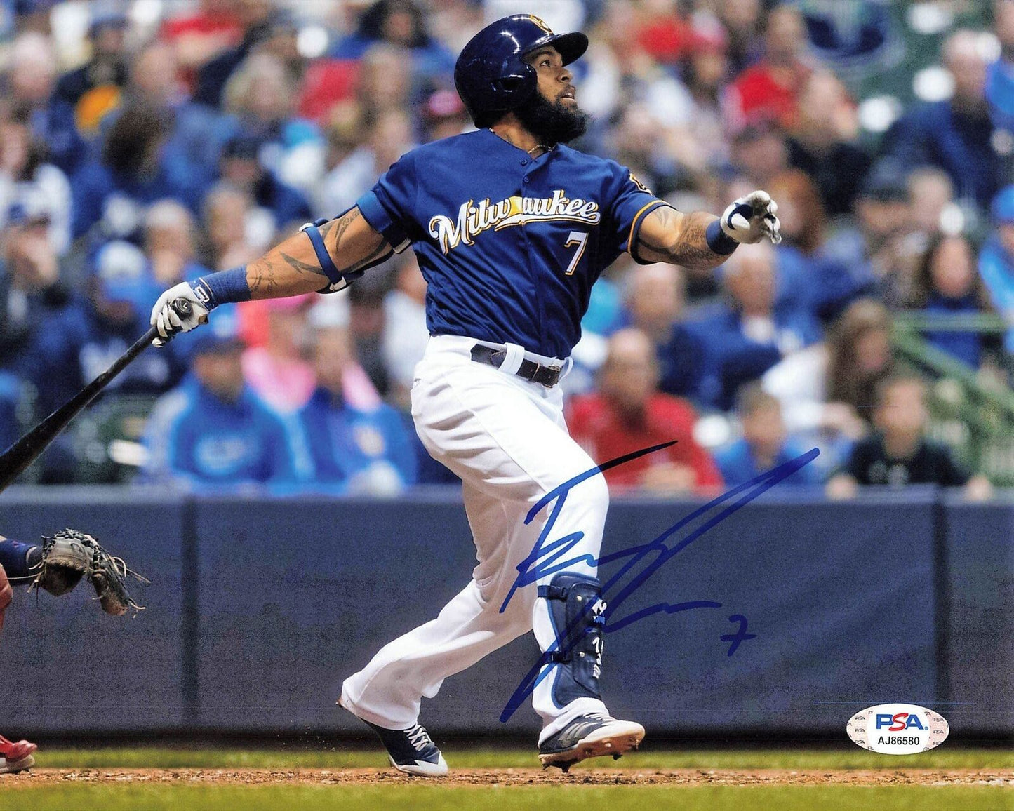 Eric Thames signed 8x10 photo PSA/DNA Milwaukee Brewers Autographed