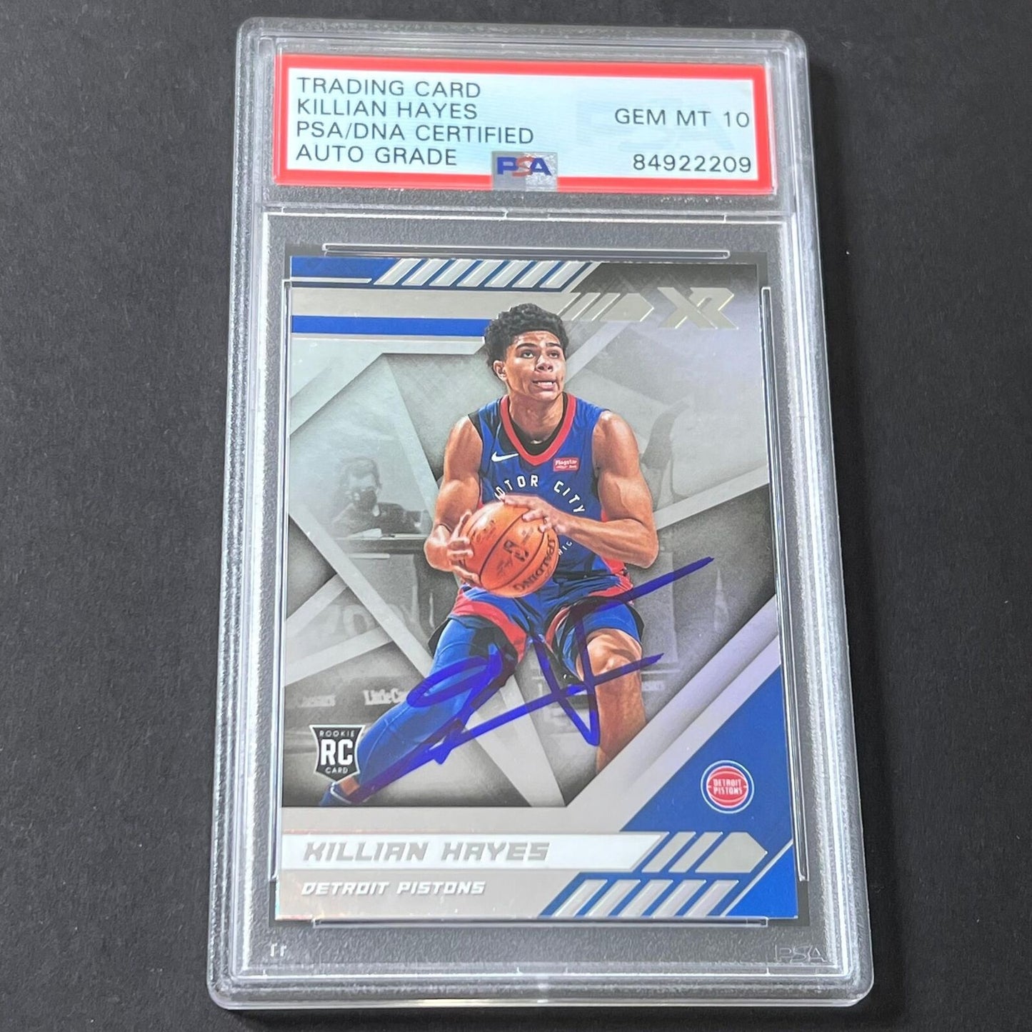 2020-21 Panini Chronicles xR #276 Killian Hayes Signed Card AUTO 10 PSA Slabbed