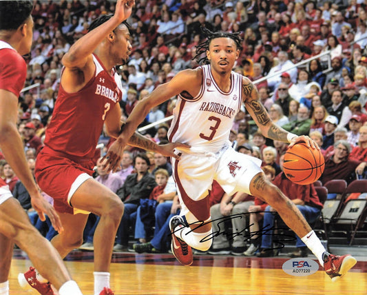 Nick Smith Jr Signed Photo PSA Arkansas Razorbacks