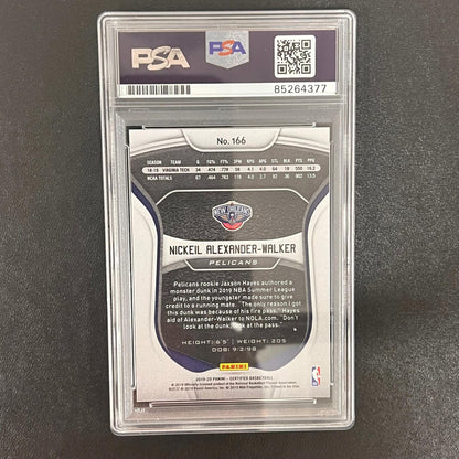 2019-20 Panini Certified #166 Nickeil Alexander Walker Signed Card AUTO PSA Slab
