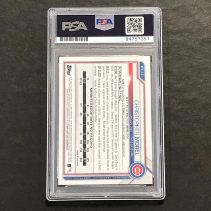 2021 Bowman 1st Edition #BFE-131 Christopher Morel Signed Card PSA Slabbed Auto