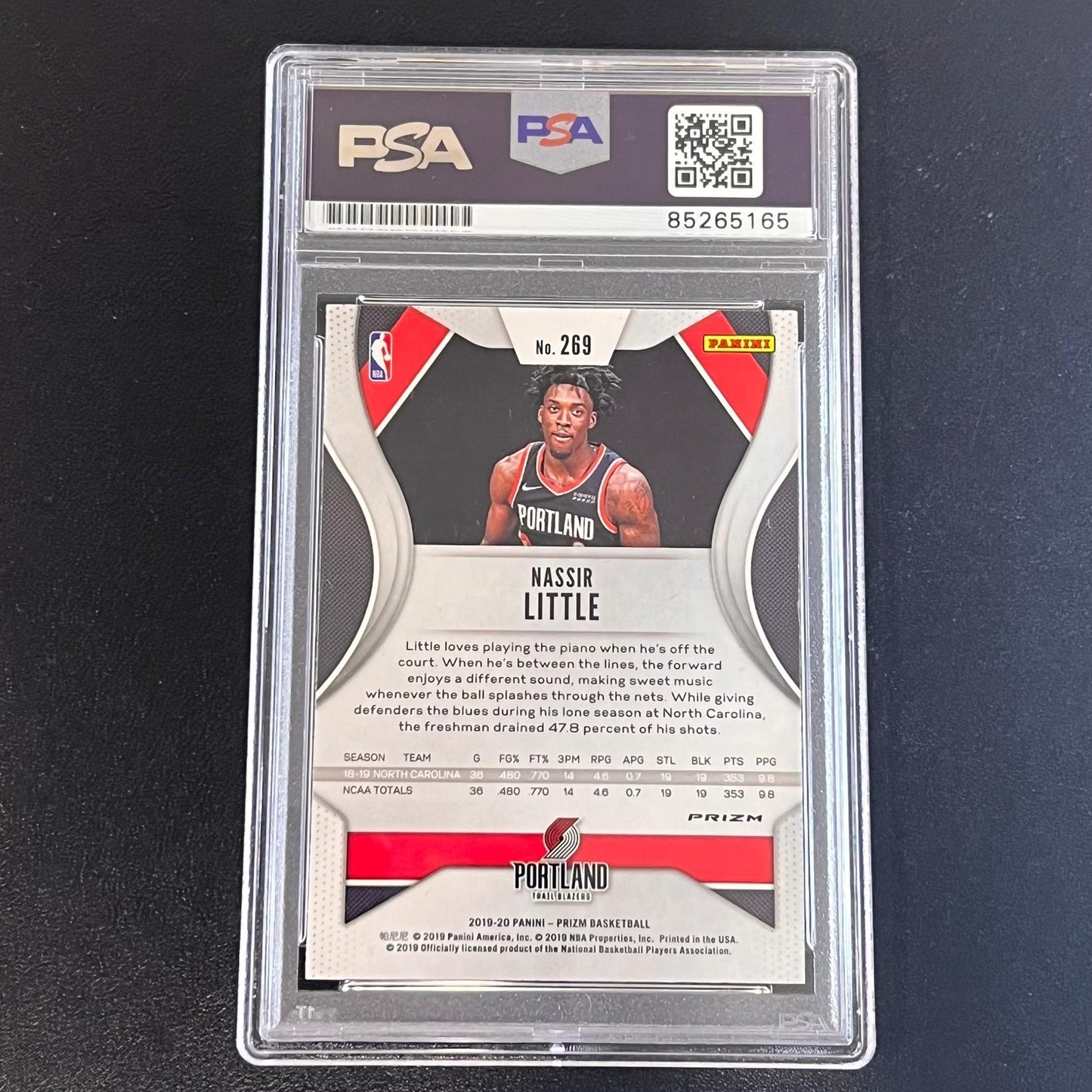 2019 Panini Prizm #269 Nassir Little Signed Rookie Card AUTO PSA Slabbed RC Blaz
