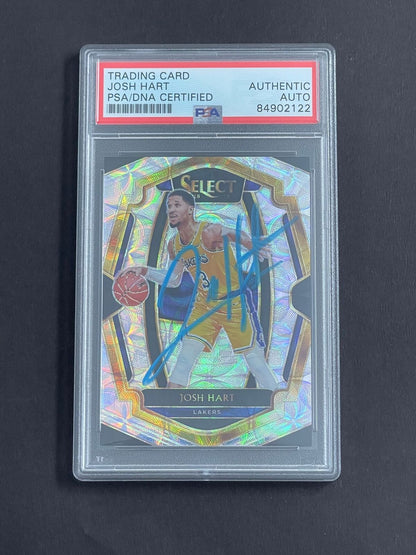 2018-19 Panini Select #155 JOSH HART Signed Card PSA Slabbed Lakers
