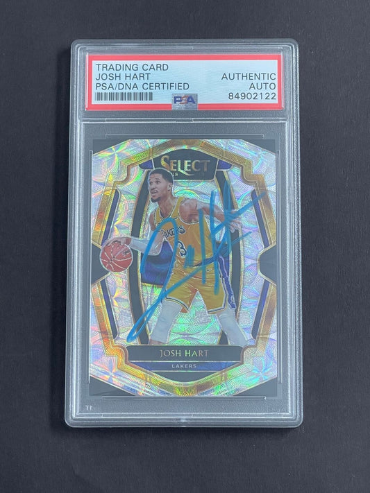 2018-19 Panini Select #155 JOSH HART Signed Card PSA Slabbed Lakers
