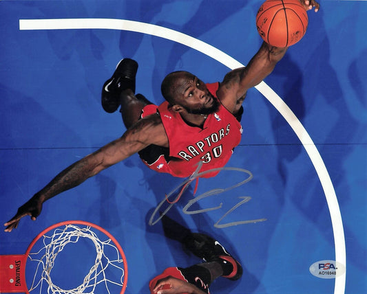 REGGIE EVANS signed 8x10 photo PSA/DNA Toronto Raptors Autographed