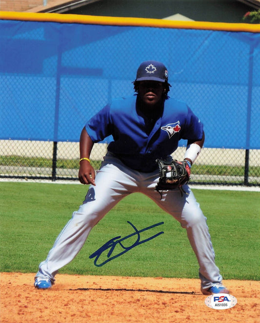 Vladimir Guerrero Jr signed photo 8x10 PSA/DNA Blue Jays autographed Vlad