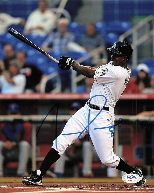 JUAN PIERRE signed 8x10 photo PSA/DNA Florida Miami Marlins Autographed