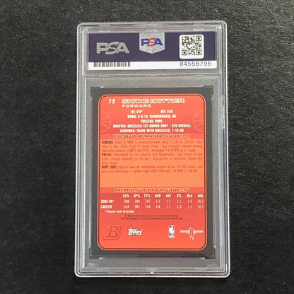 2006-07 Bowman Basketball #72 Shane Battier Signed Card AUTO PSA Slabbed Rockets