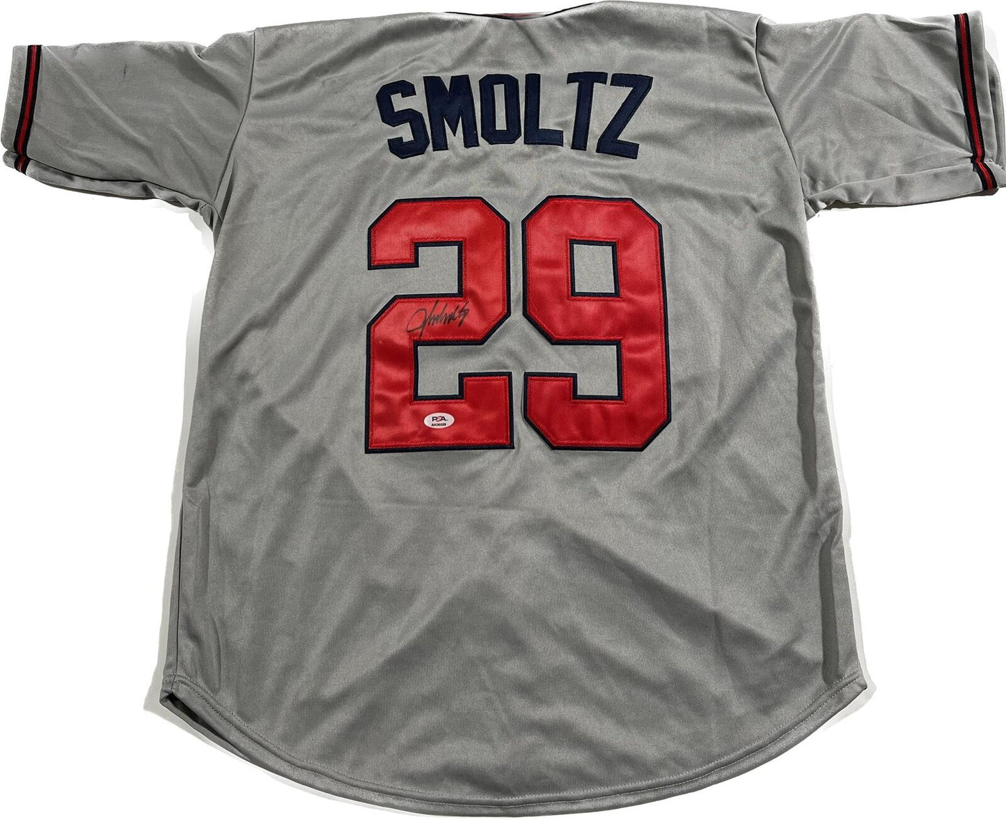 John Smoltz signed jersey PSA/DNA Atlanta Braves Autographed