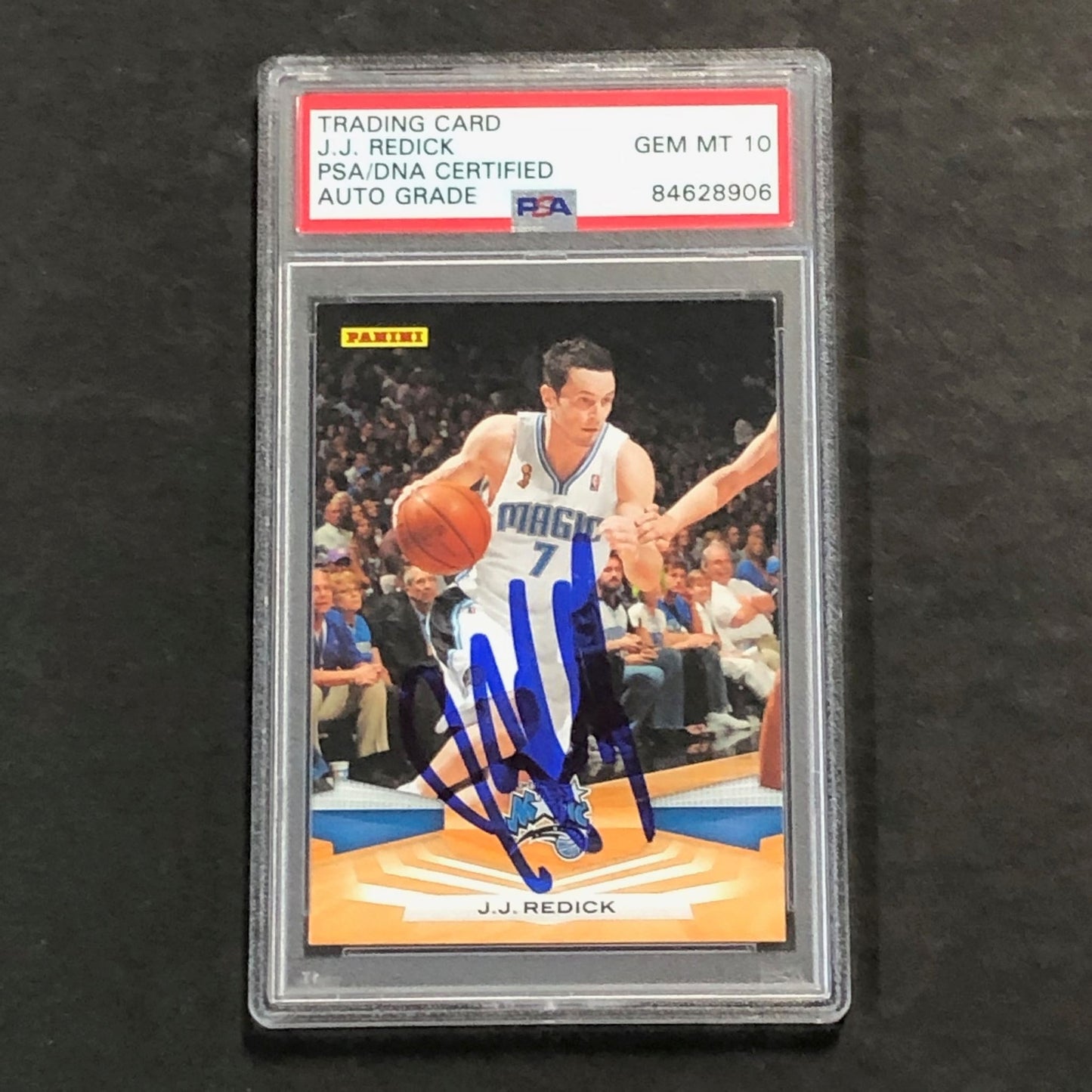 2009-10 Panini #136 J.J. Redick Signed Card AUTO 10 PSA Slabbed Magic