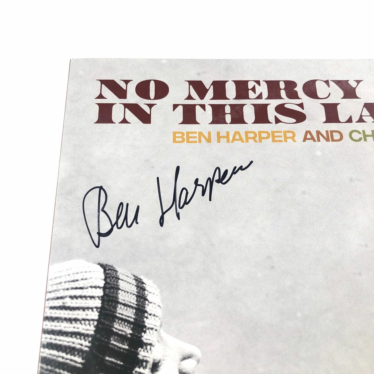 Ben Harper & Charlie Musselwhite signed No Mercy in This Land Vinyl PSA/DNA Albu