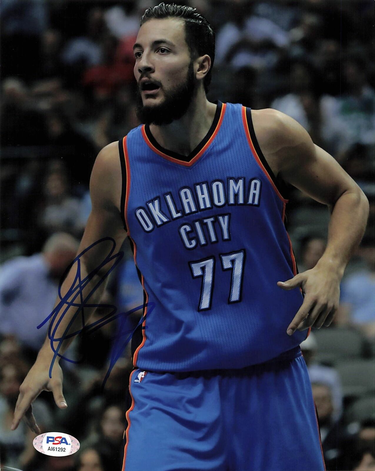 JOFFREY LAUVERGNE signed 8x10 photo PSA/DNA Oklahoma City Thunder Autographed