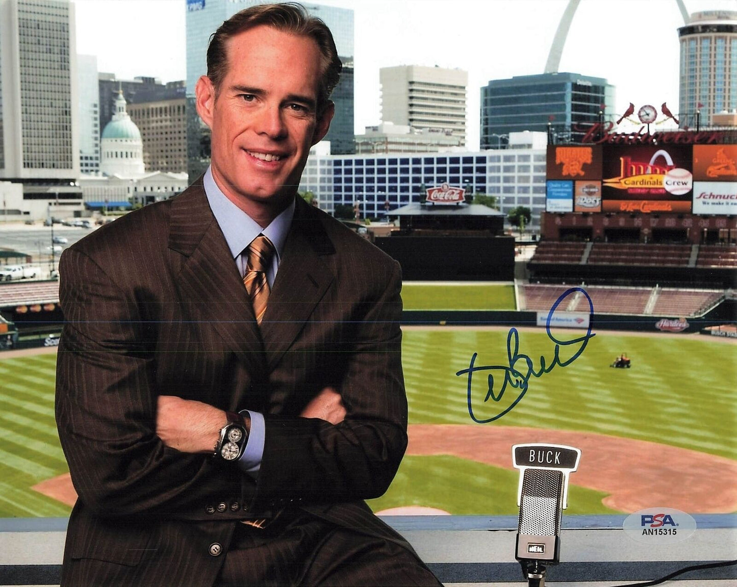 JOE BUCK signed 8x10 photo PSA/DNA Autographed Commentator Sports