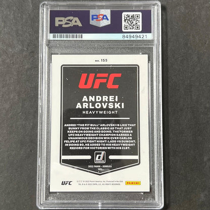 2022 Panini Donruss #155 Andrei Arlovski Signed Card AUTO PSA Slabbed UFC