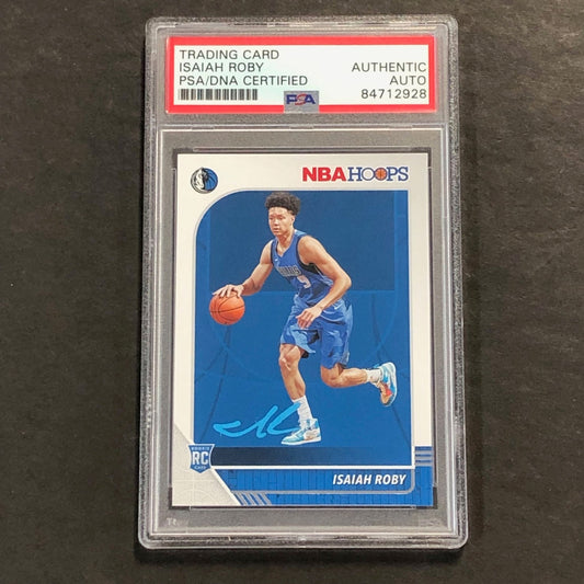 2019-20 Panini NBA Hoops #234 Isaiah Roby Signed Card AUTO PSA Slabbed RC Maveri
