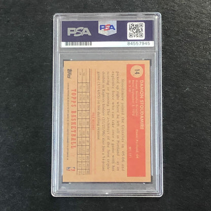 2005-06 Topps 1952 Style #14 Damon Stoudamire Signed Card AUTO PSA Slabbed Grizz