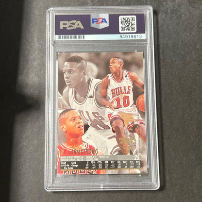 1994-95 Fleer Ultra #25 B. J. Armstrong Signed Card AUTO PSA Slabbed Bulls