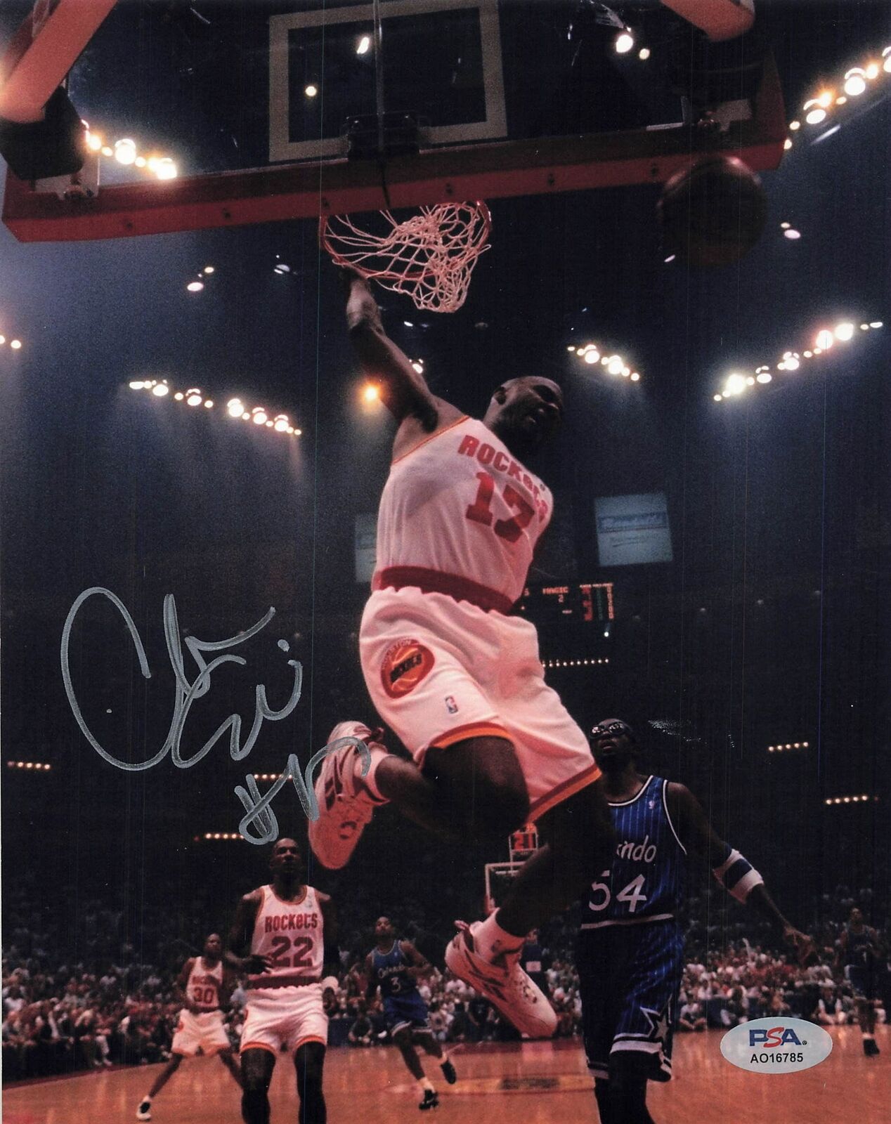 Mario Elie signed 8x10 photo PSA/DNA Houston Rockets Autographed