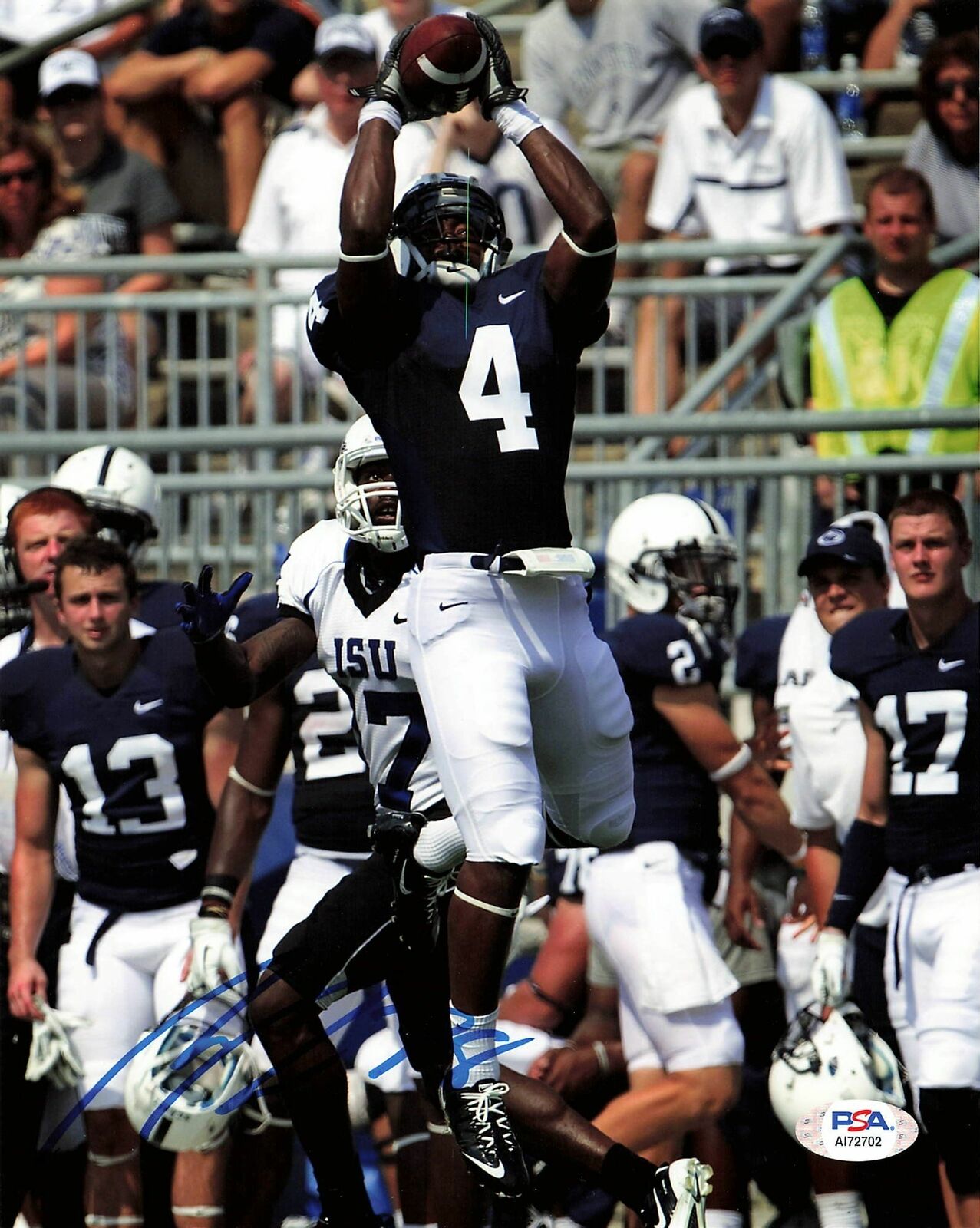 ADRIAN AMOS Signed 8x10 photo PSA/DNA Penn State Autographed