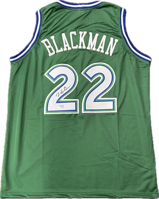 Rolando Blackman signed jersey Tristar Dallas Mavericks Autographed