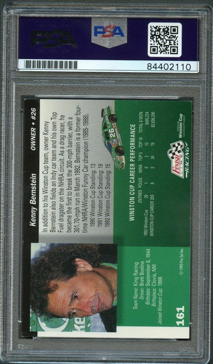 1993 Finish Line #161 Kenny Bernstein Signed Card AUTO PSA/DNA Slabbed Racer