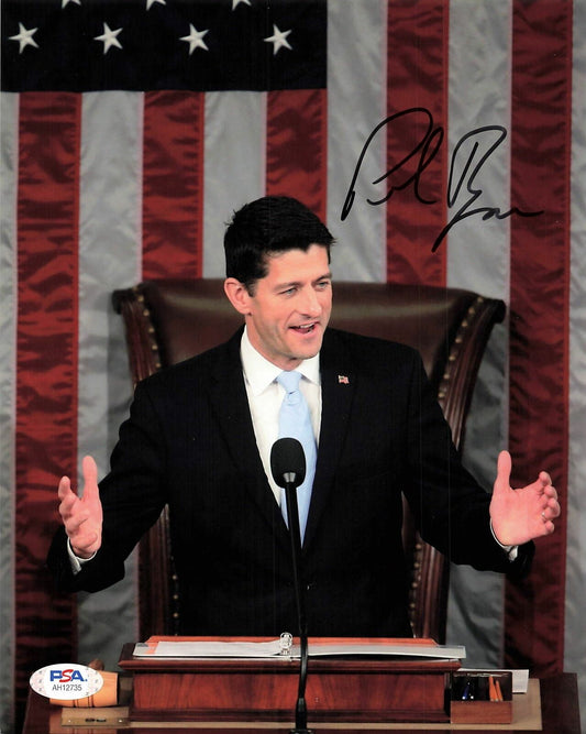 Paul Ryan signed 8x10 Photo PSA/DNA Autographed Politician