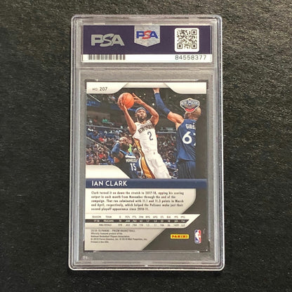 2018-19 Prizm Prizm #207 Ian Clark Signed Card AUTO PSA Slabbed Pelicans