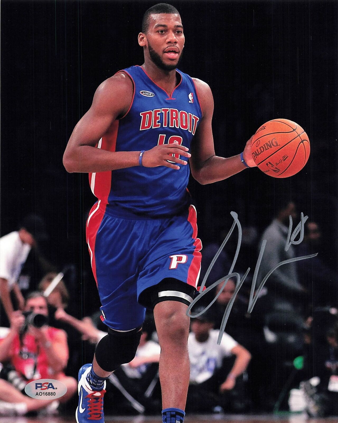 Greg Monroe signed 8x10 photo PSA/DNA Detroit Pistons Autographed