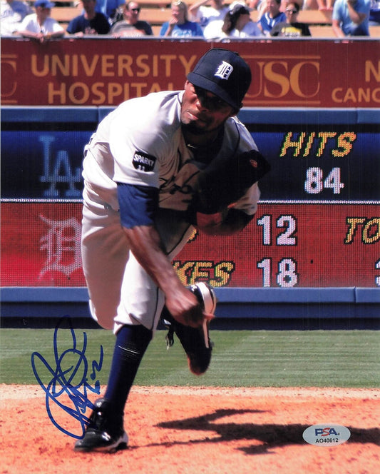 AL ALBURQUERQUE signed 8x10 photo PSA/DNA Detroit Tigers Autographed