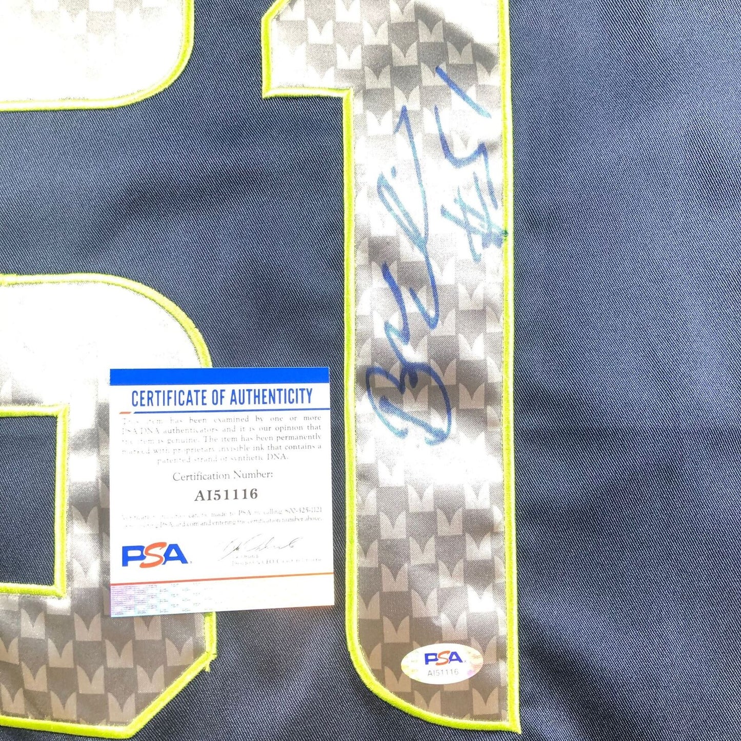 Bruce Irvin signed Jersey PSA/DNA Seattle Seahawks Autographed