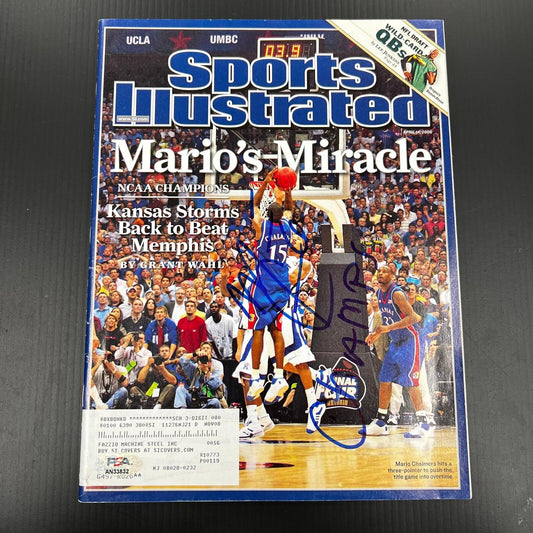 Mario Chalmers signed Sports Illustrated Magazine PSA/DNA Kansas Autographed Mar