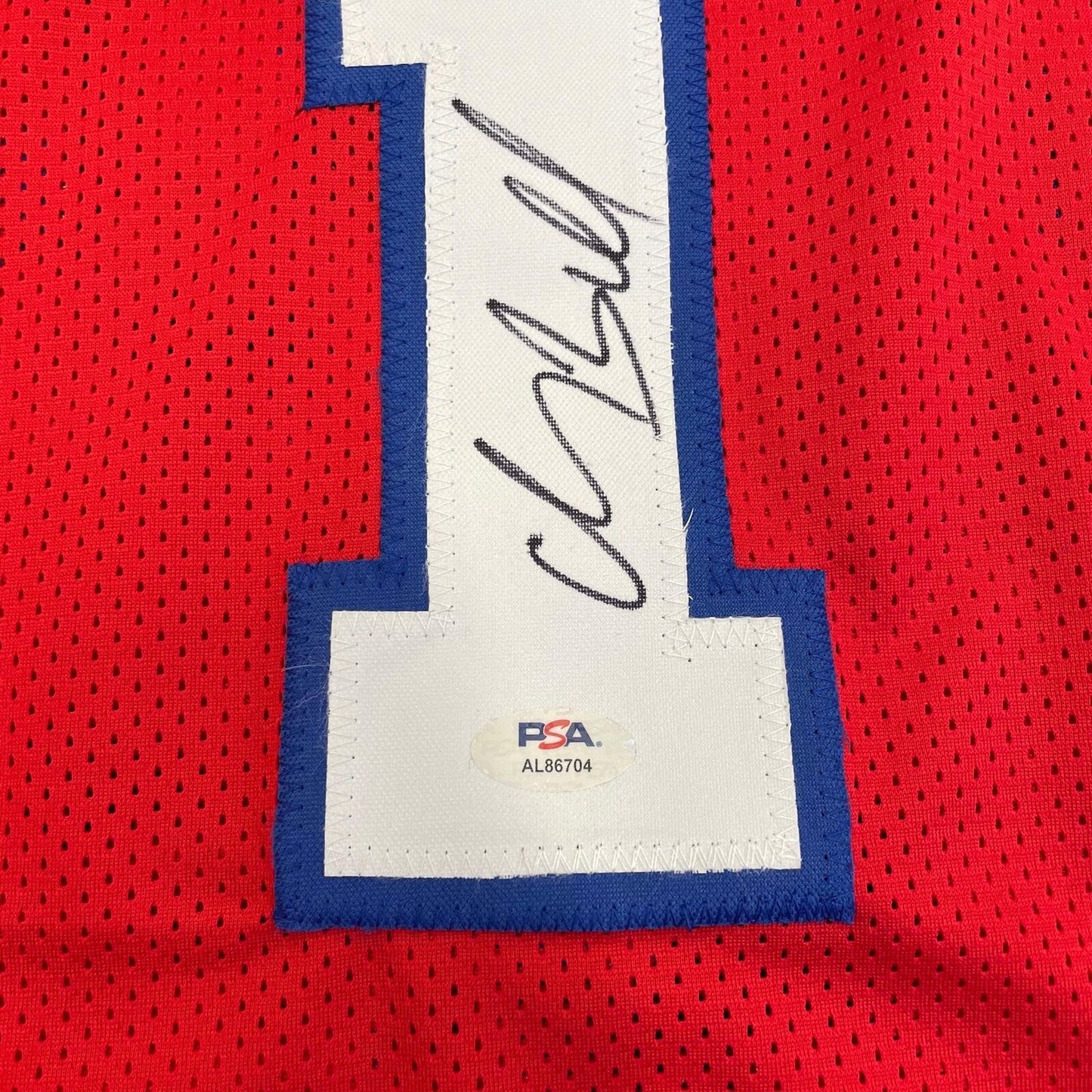 Chauncey Billups signed jersey PSA/DNA Detroit Pistons Autographed