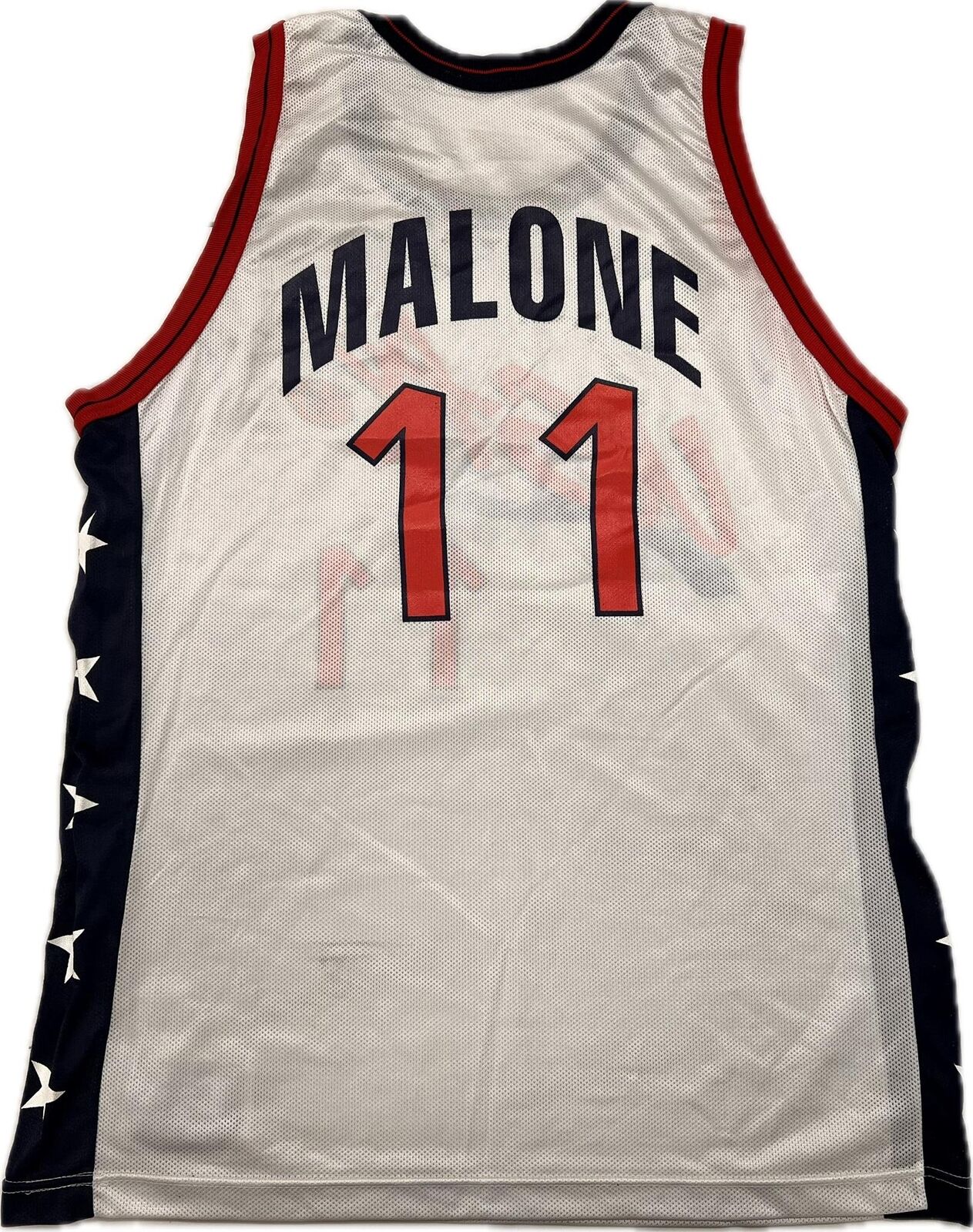 KARL MALONE signed jersey PSA/DNA Utah Jazz Team USA Autographed