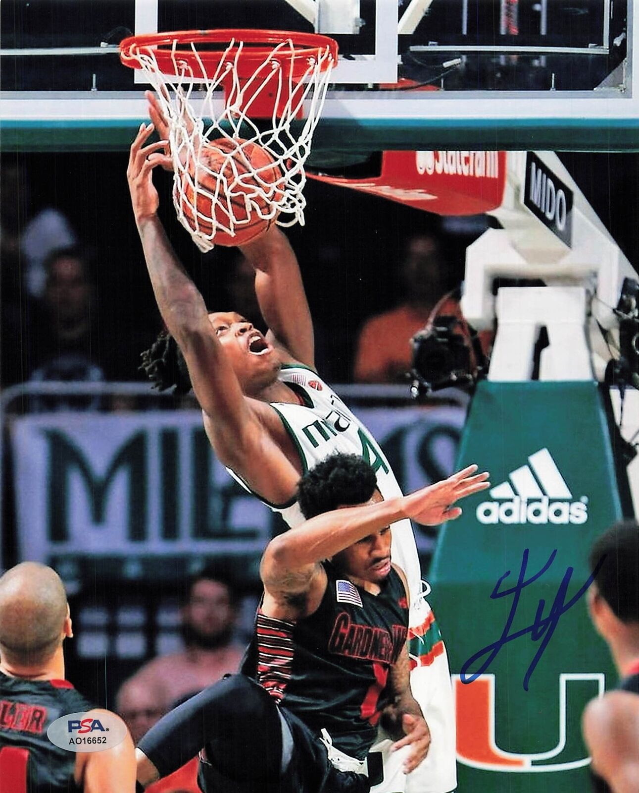 LONNIE WALKER IV Signed 8x10 Photo PSA/DNA Miami Hurricanes Autographed