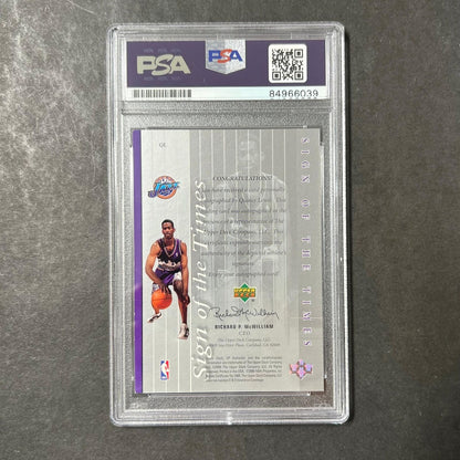 2000 Upper Deck Sign of the Times Quincy Lewis Signed Card AUTO PSA Slabbed Utah