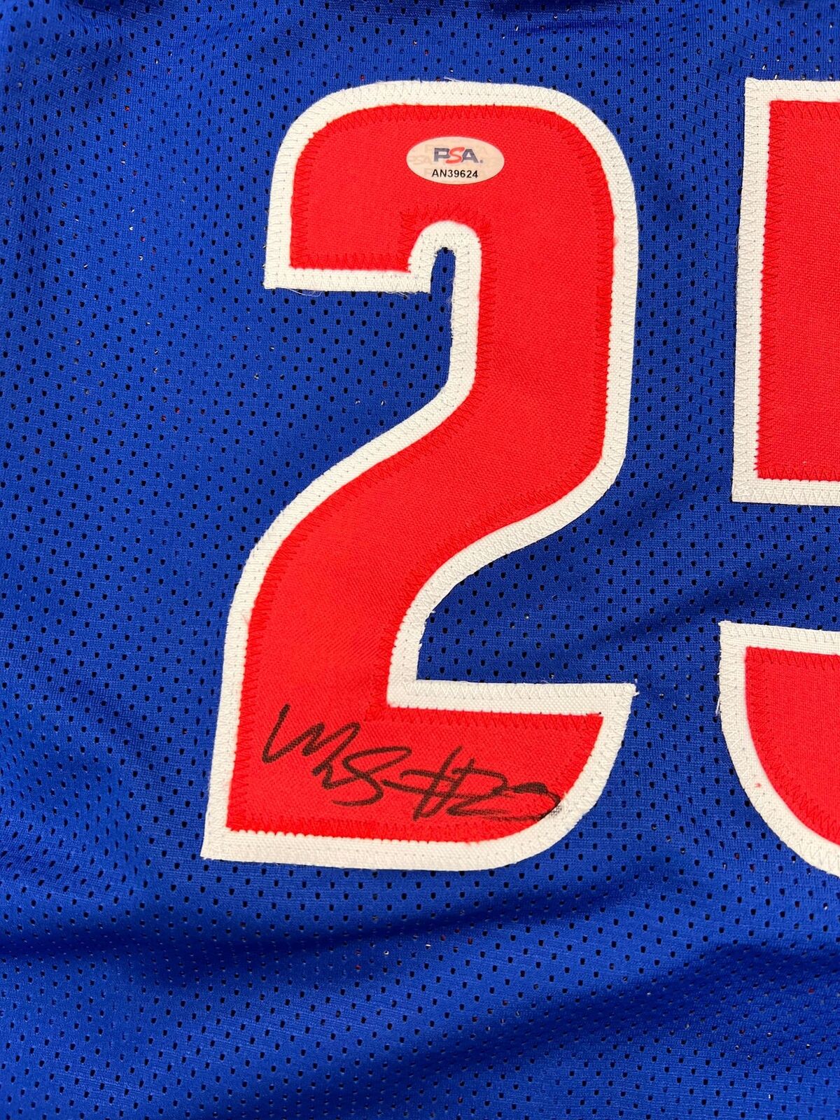 Marcus Sasser signed jersey PSA/DNA Detroit Pistons Autographed