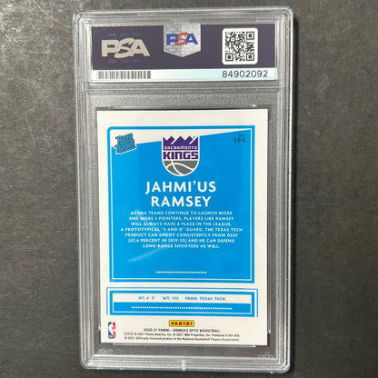 2020-21 Panini Donruss Optic #194 Jahmius Ramsey Signed Card AUTO PSA Slabbed Ki