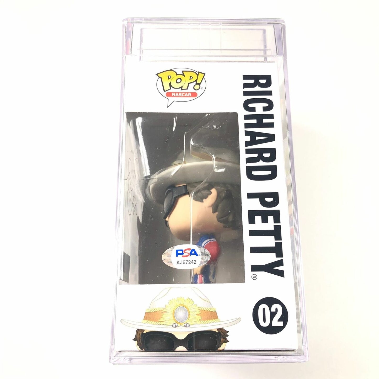 Richard Petty Signed Funko Pop #02 PSA/DNA Encapsulated Autographed Nascar