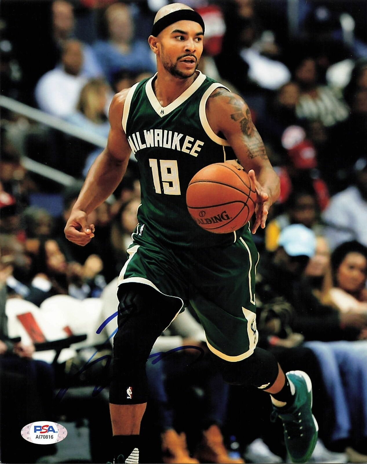 Jerryd Bayless signed 8x10 photo PSA/DNA Milwaukee Bucks Autographed