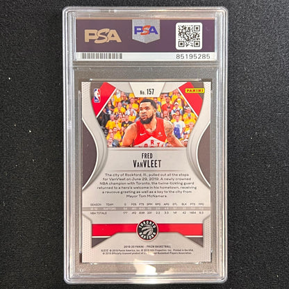 2019-20 Panini Prizm #157 Fred VanVleet Signed Card AUTO PSA Slabbed Raptors