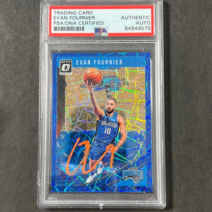 2018-19 Panini Donruss Optic #19 EVAN FOURNIER Signed Card AUTO PSA Slabbed Magi