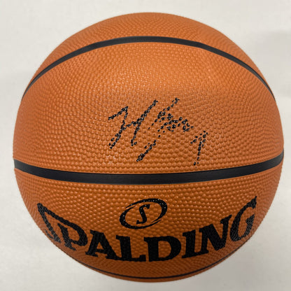 Milos Uzan Signed Basketball PSA Houston Cougars