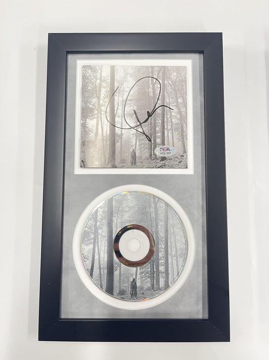 Taylor Swift Signed CD Cover Framed PSA/DNA Folklore Autographed