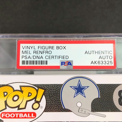 Mel Renfro Signed Tom Landry Funko Pop PSA/DNA Encapsulated Autographed Dallas C