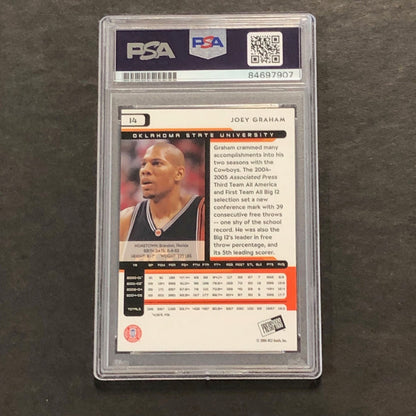 2004-05 PressPass #14 Joey Graham Signed Card PSA Slab