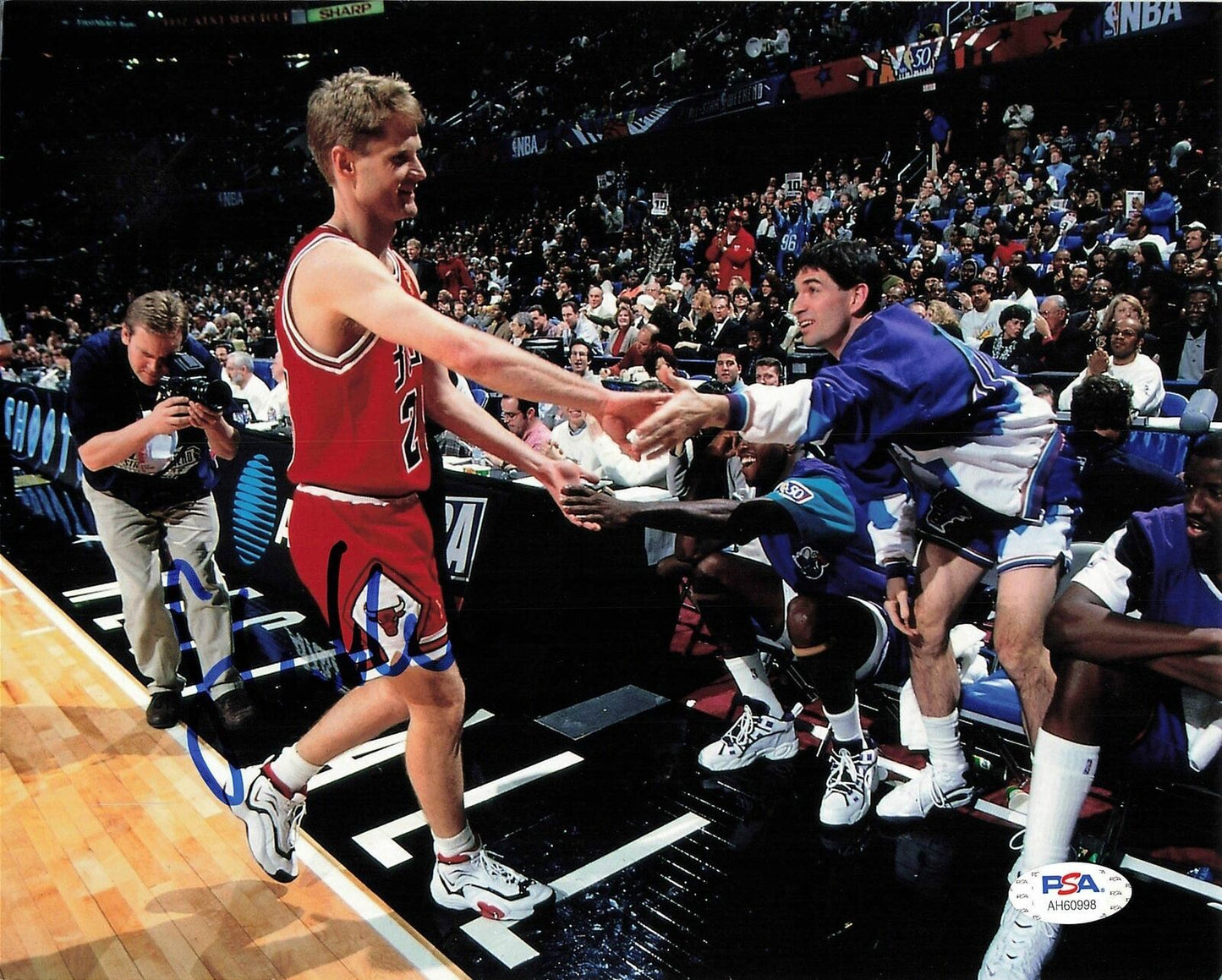 Steve Kerr signed 8x10 photo PSA/DNA Chicago Bulls Autographed