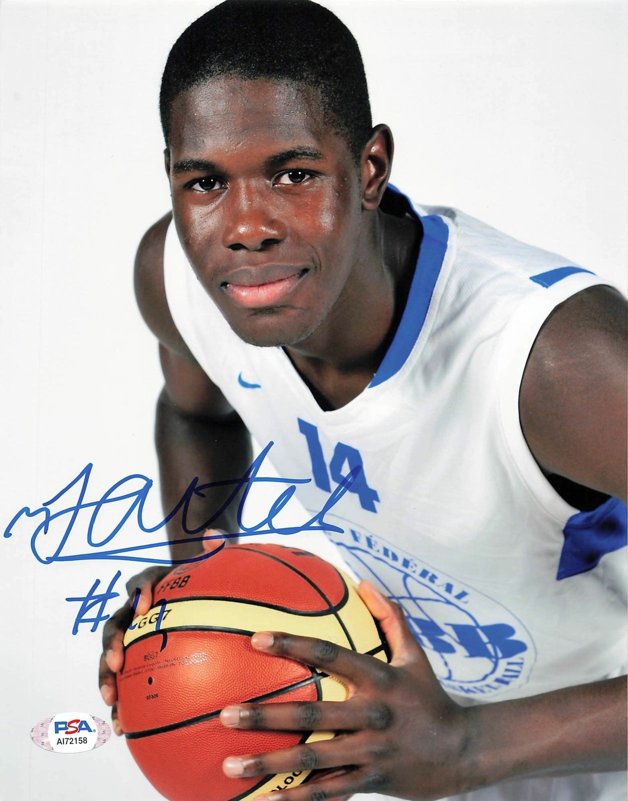 MOUHAMMADOU JAITEH signed 8x10 photo PSA/DNA France Autographed