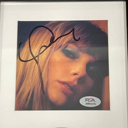 Taylor Swift Signed CD Cover Framed PSA/DNA Midnights Autographed